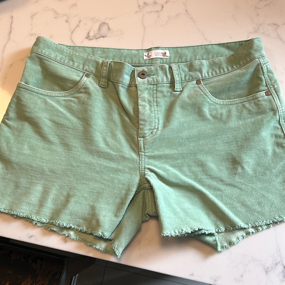Carve Designs shorts. Size 8. Turquoise